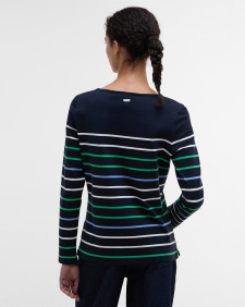 Hawkins Striped Long-Sleeved T-Shirt Navy Stripe
