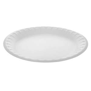 PCP0TH10009, Pactiv Corp, Placesetter, Satin Non-Laminated Foam Dinnerware, Plate, 9" dia, White