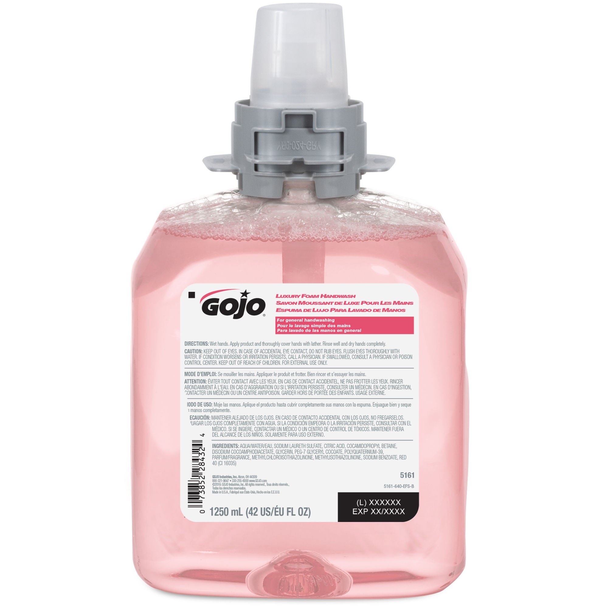 Gojo® Cranberry Foam Handwash, 1,250 mL Refill for Gojo FMX-12™ Dispenser