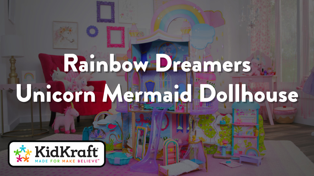 KidKraft Rainbow Dreamers Seashell Bathroom Dollhouse Furniture, 8 Pieces - image 2 of 8