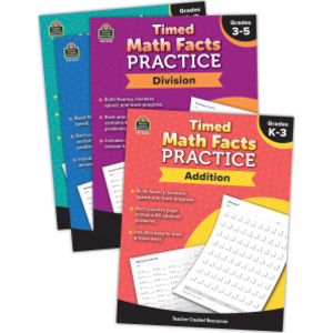 Timed Math Facts Practice Set of 4