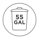 Fits 55 Gallon Trash Cans