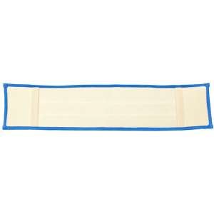 Hillyard, Trident, Glide Microfiber Pocket Finish Mop, 24"W, Blue/White