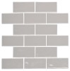Artezen Ideal Gray 2×4 Brick-Joint Mosaic Glossy