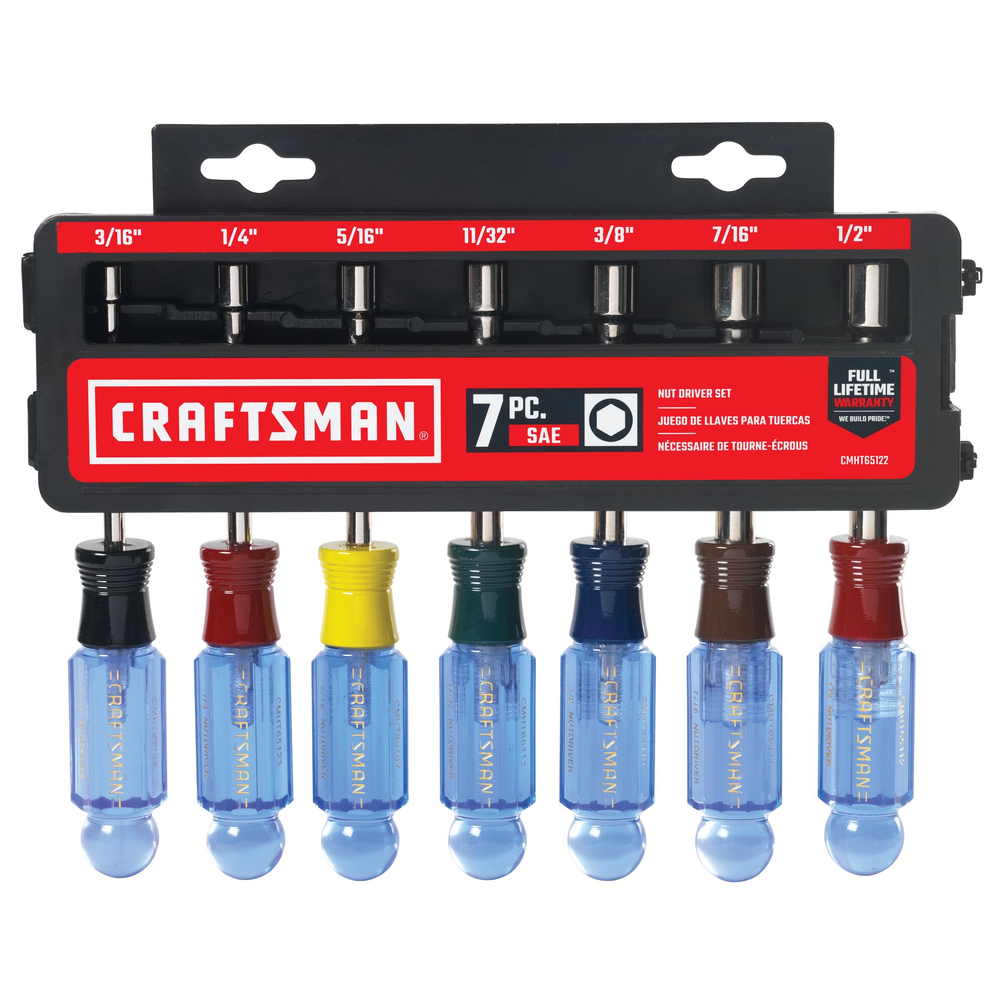 CRAFTSMAN 7 piece SAE nut driver set in packaging