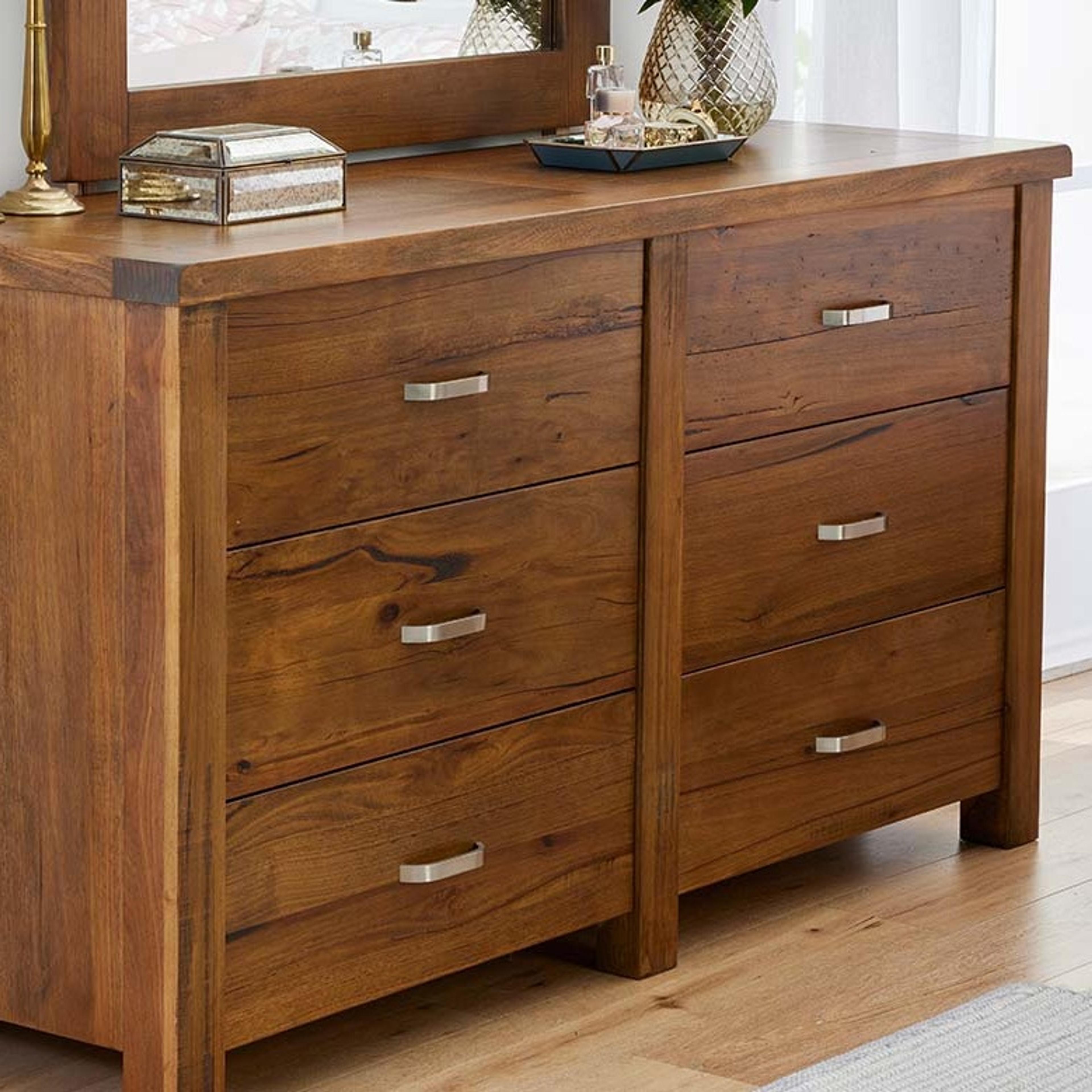 Lifestyle image of the Billy Dresser (6 Drawer), Smoke from Forty Winks