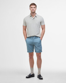 Drayton Linen Tailored Polo Shirt Mist