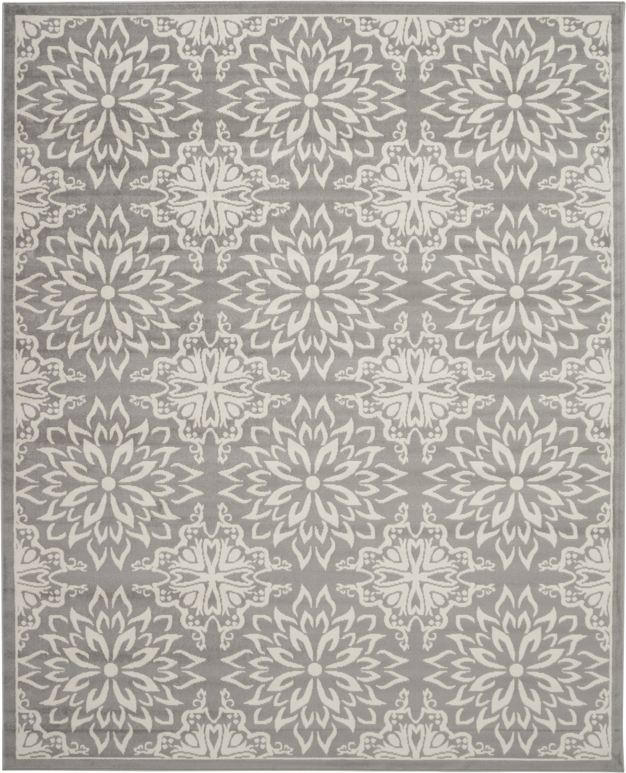 Nourison Jubilant 8'6" x 12' Ivory/Grey Farmhouse Indoor Rug
