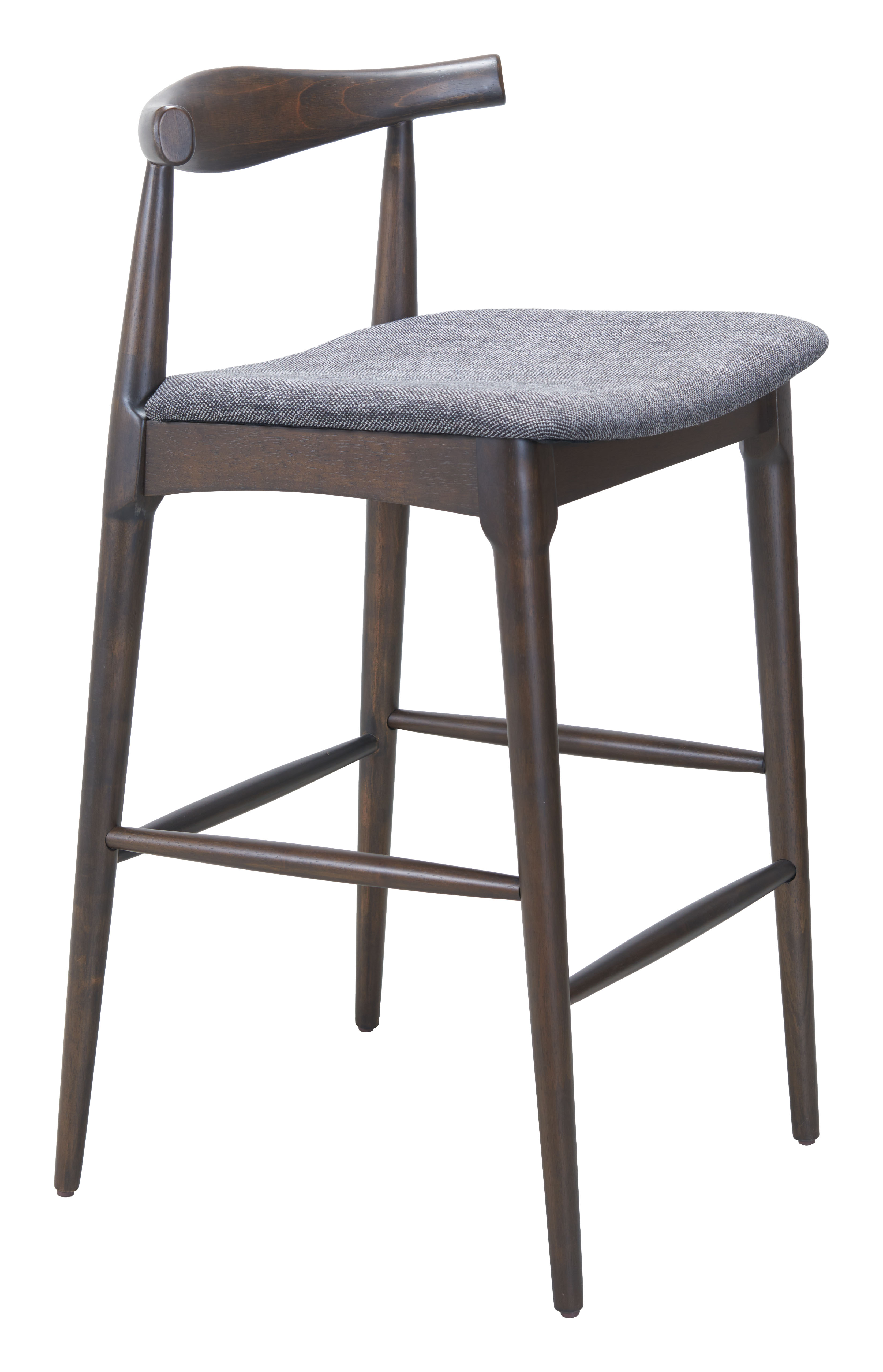 Tuzka Barstool (Set of 2) Gray & Espresso product image