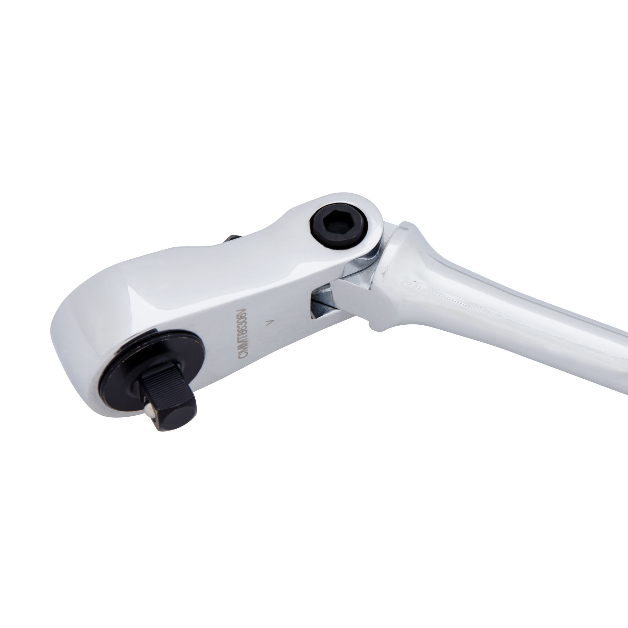 180 degrees articulating head feature in V series quarter inch drive comfort grip long flex head ratchet.