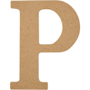 MDF Letter, P, 5 Inch