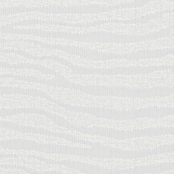 Woven fabric showing subtle wavy horizontal stripes created by short vertical stitches, giving a rippled texture across a pale gray surface.