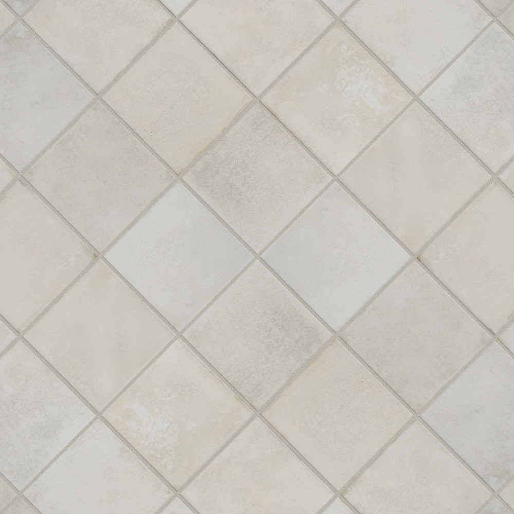 Kings Etna White 13-1/8 in. x 13-1/8 in. Ceramic Floor and Wall Tile ...