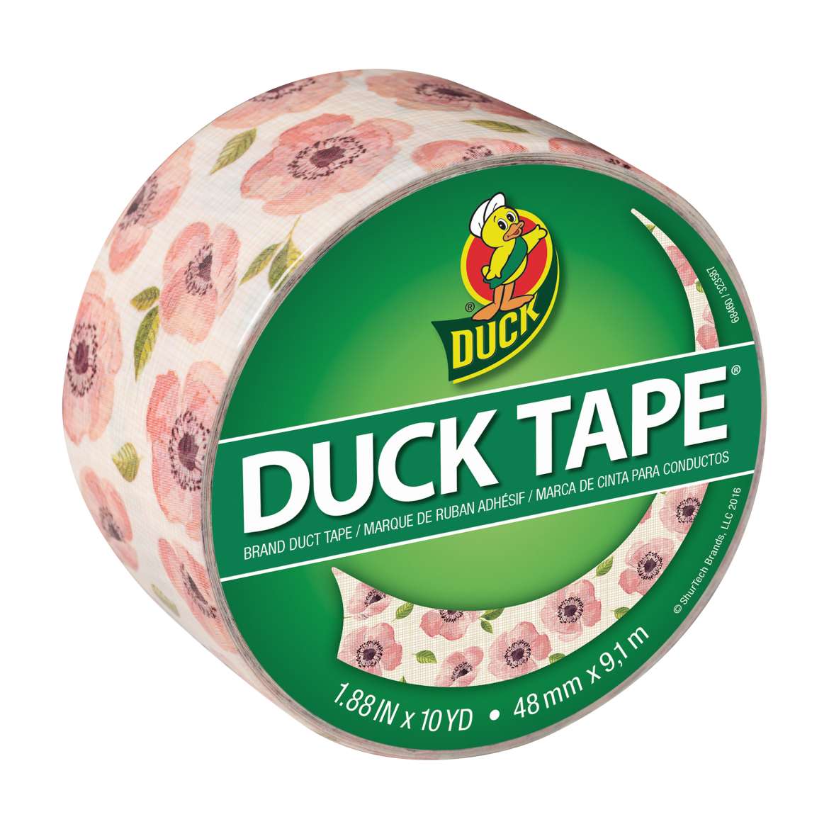 Printed Duck Tape® Brand Duct Tape - Vintage Floral, 1.88 in. x 10 yd. Image