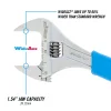 8WCB 8-inch CODE BLUE® WideAzz® Adjustable Wrench