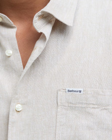 Nelson Regular Short-Sleeved Shirt Stone