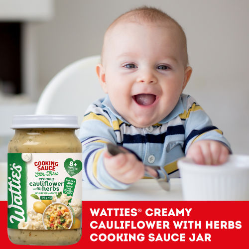  Wattie's® Stir Thru Cooking Sauce Creamy Cauliflower with Herbs 170g 8+ months 