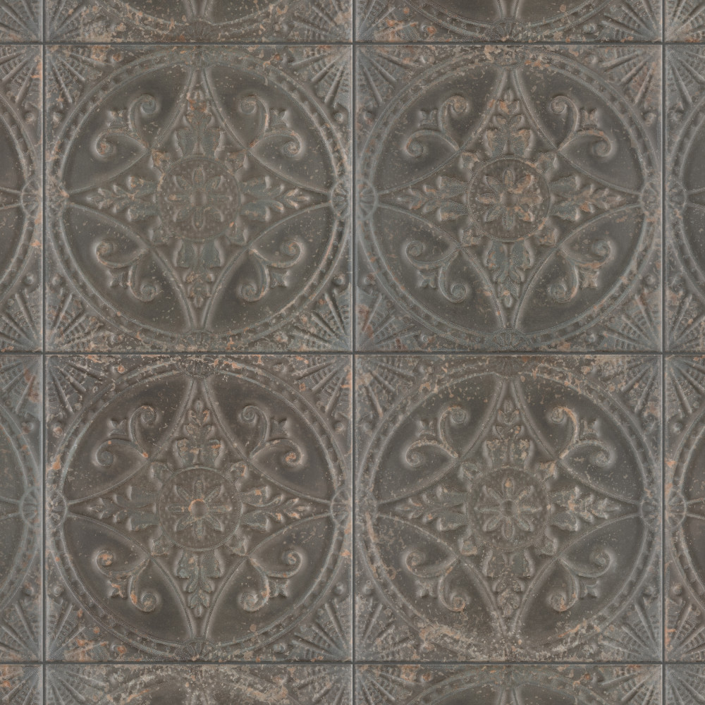 Saja Nero 13x13 Square Ceramic Floor and Wall Digital Pattern