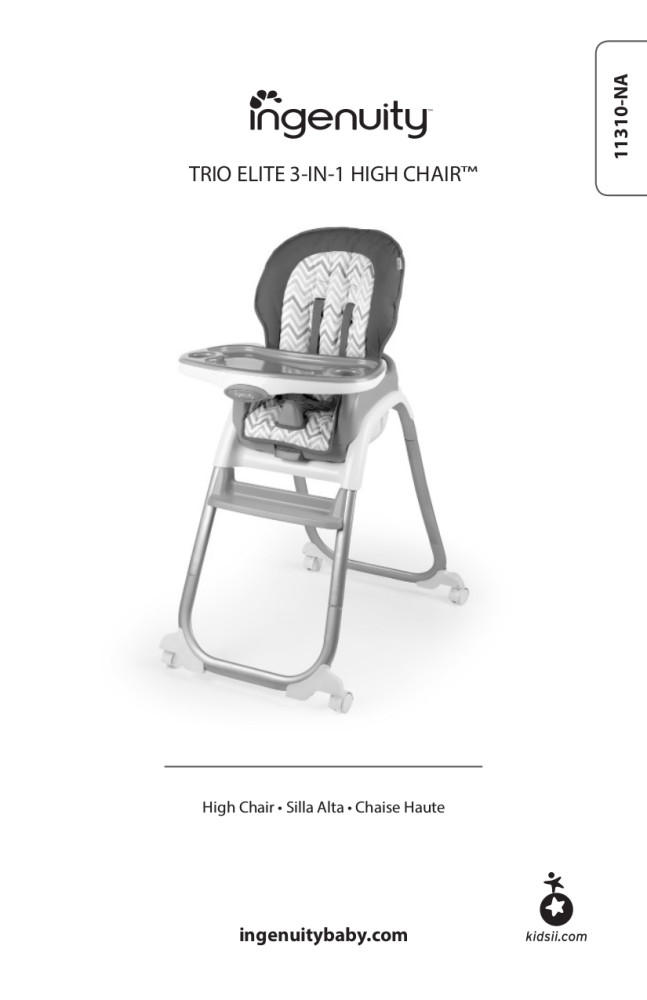 Ingenuity Trio Elite 3-in-1 High Chair- Braden - Walmart.com - Walmart.com