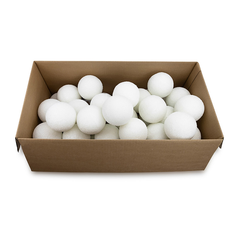 Craft Foam Balls, 4 Inch, White, Pack of 36