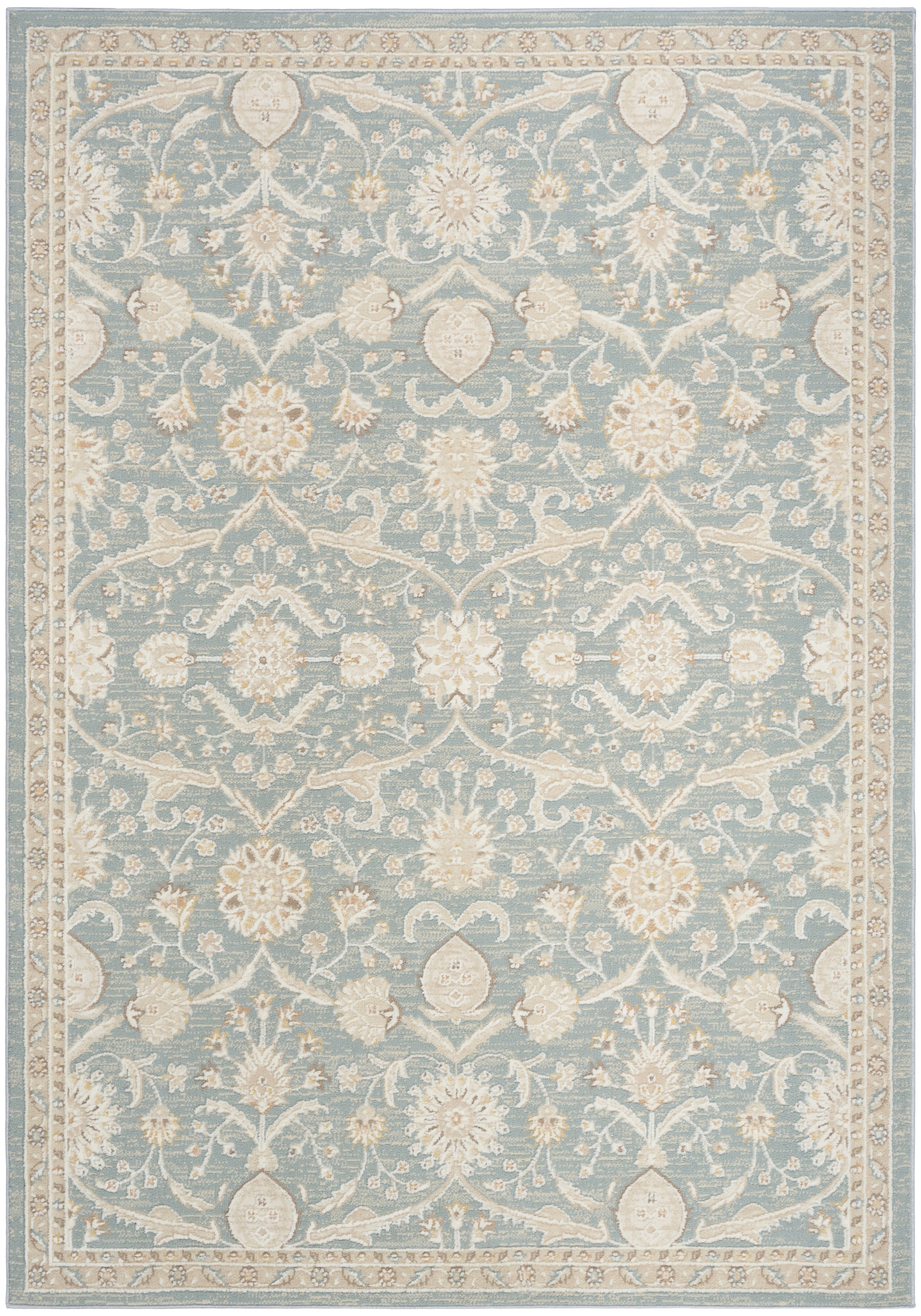 Nourison Isla 5'3" x 7' Blue Vintage Indoor Rug