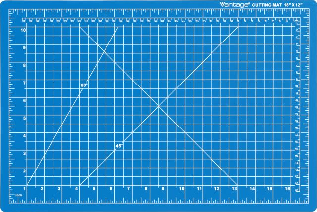 Dahle’s Vantage® Self-Healing Cutting Mats are extremely durable and provide 1/8” of work surface protection.