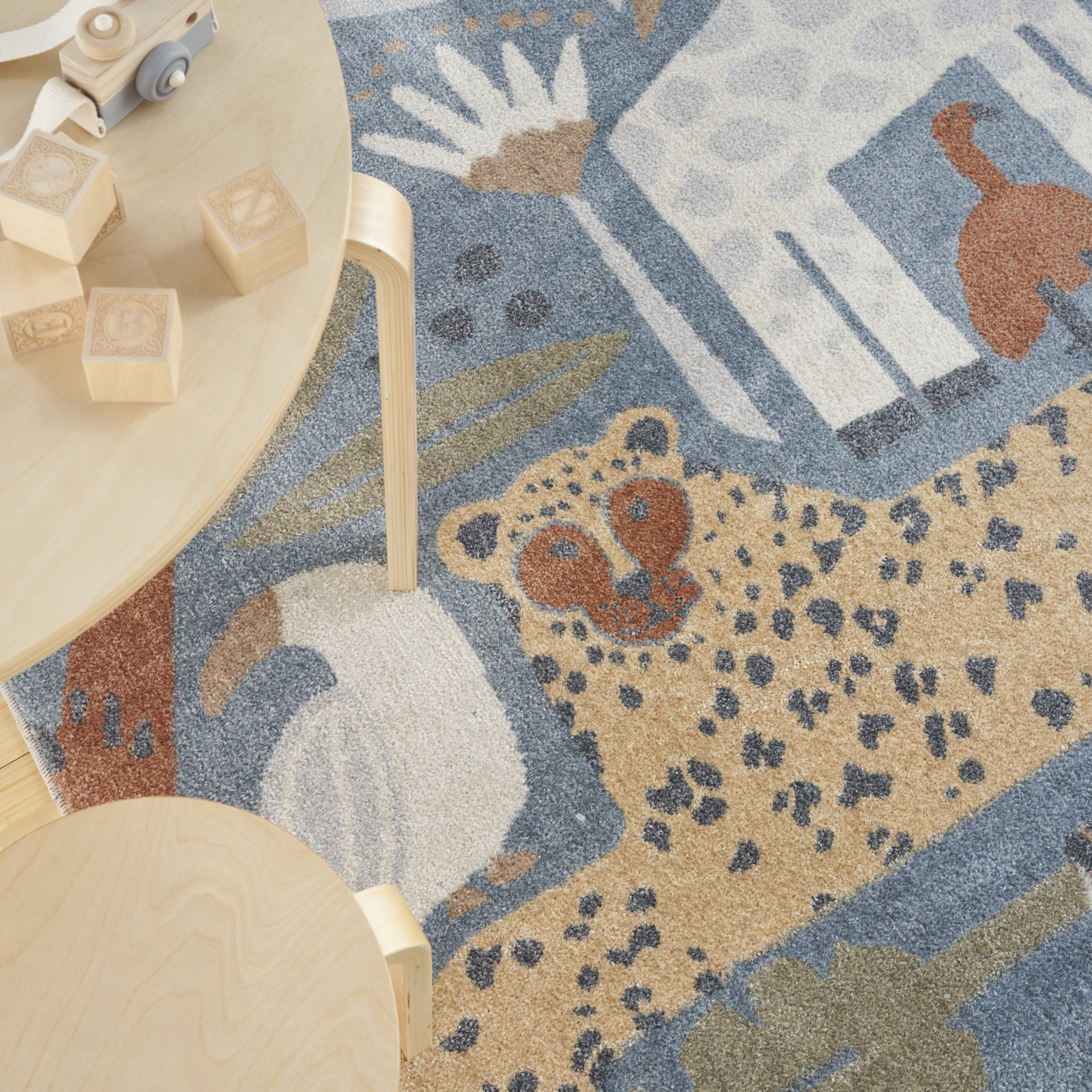 Nourison Astra Machine Washable 4' x 6' Multicolor Kids Indoor Rug