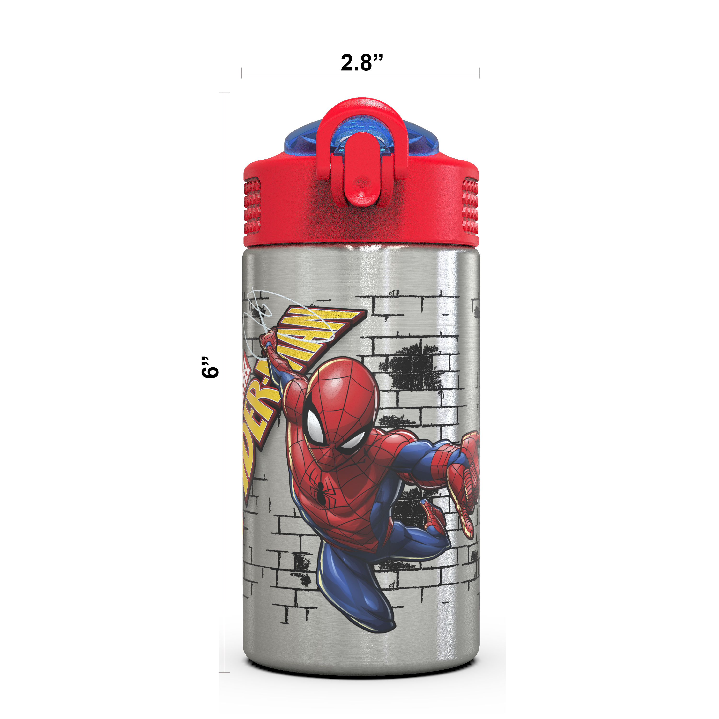 Marvel Comics 15.5 ounce Water Bottle, Classic Spider-Man slideshow image 3