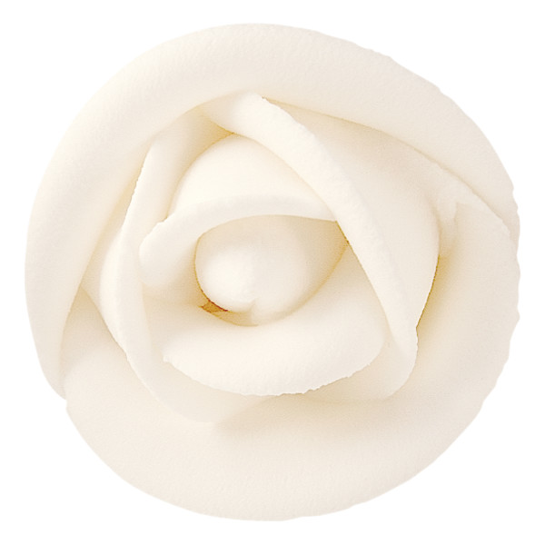 White Large Royal Icing Classic Roses | DecoPac