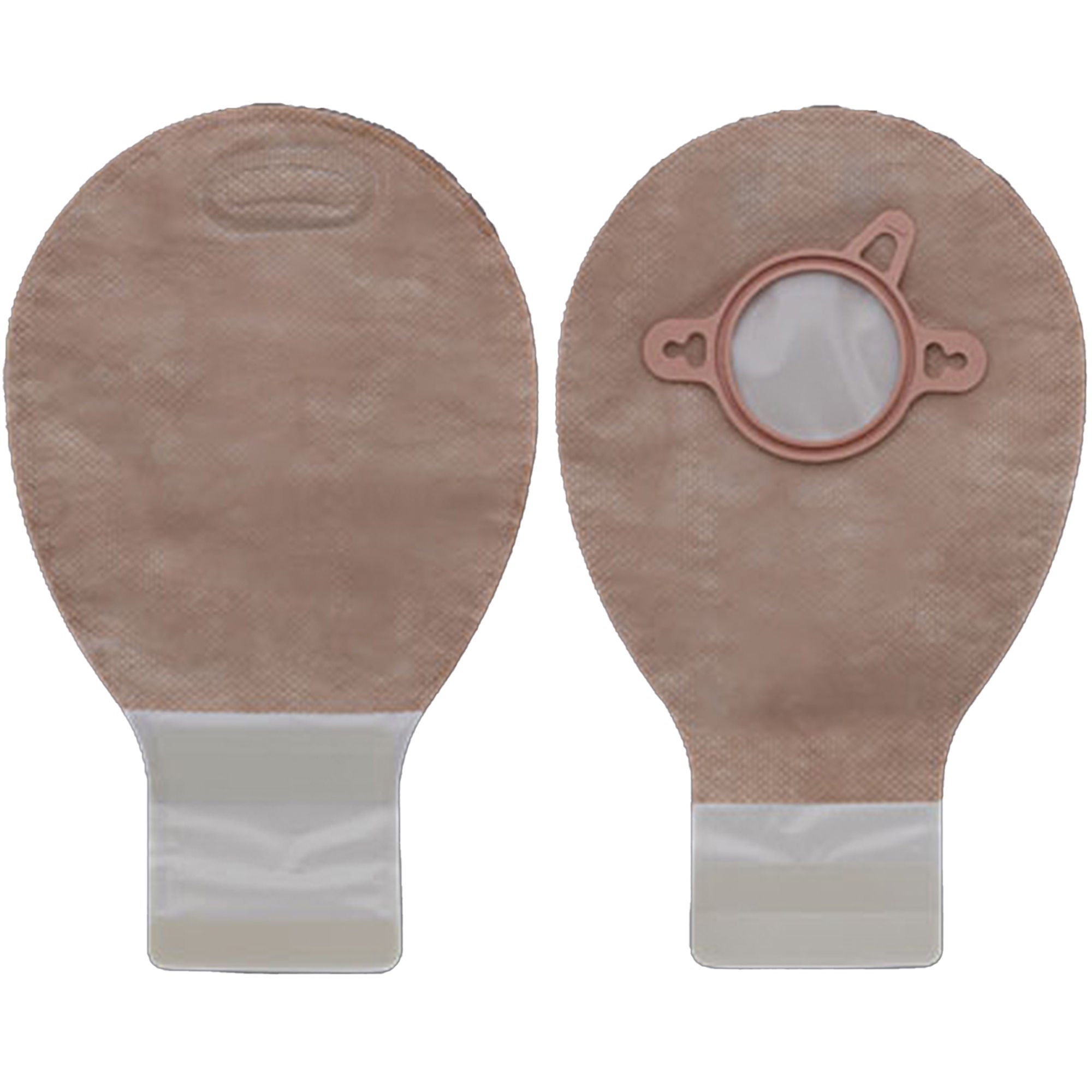 New Image™ 18284 Two-Piece Beige Ostomy Pouch, Pre-cut to Fit 70 mm Stomas, Blue