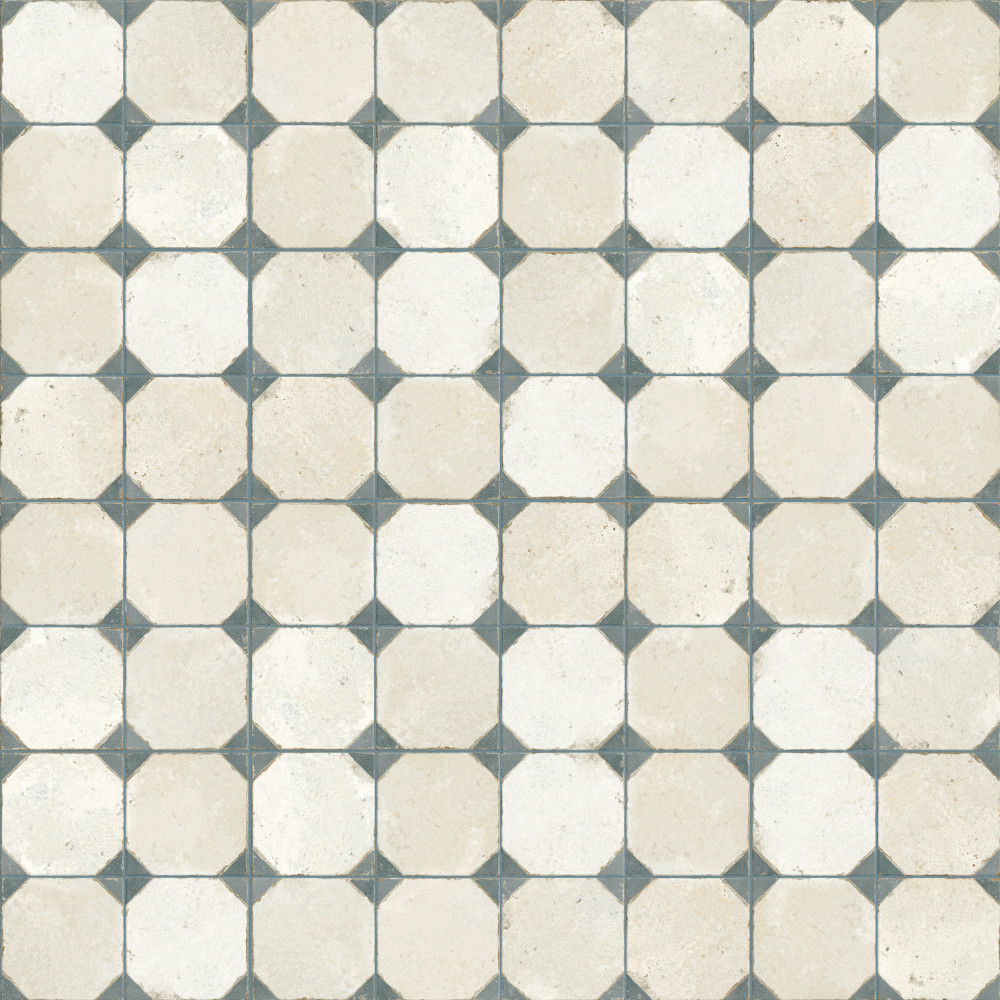 Kings Yard Blue 17-5/8 in. x 17-5/8 in. Ceramic Floor and Wall Tile