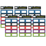 Ashley Productions&reg; Die-Cut Magnetic Colorful Dots Labels/Nameplates, 10 Per Pack, 6 Packs ASH10118-6