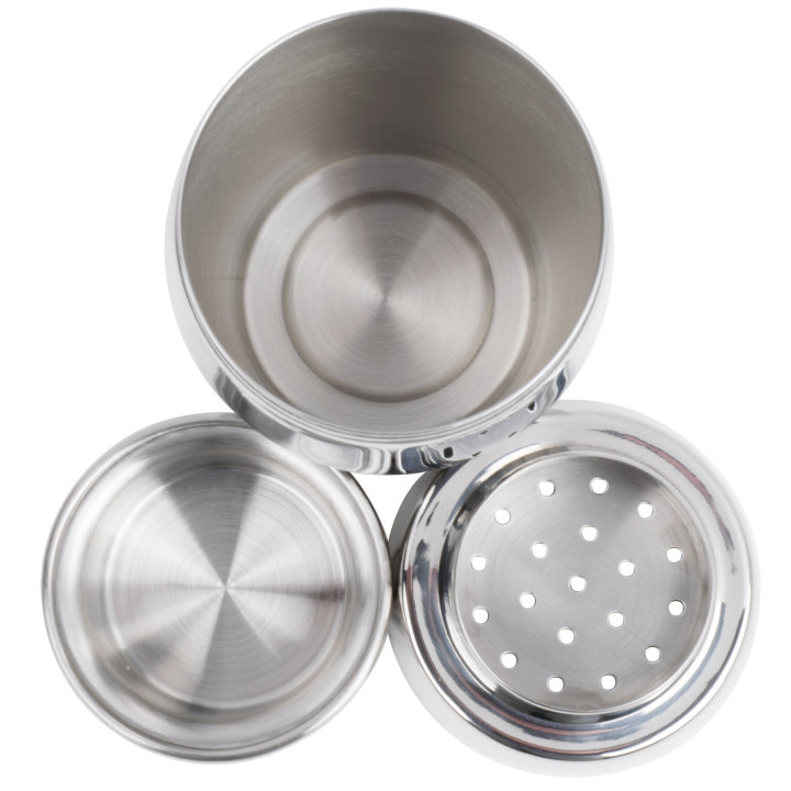 22-ounce stainless steel contemporary cocktail shaker