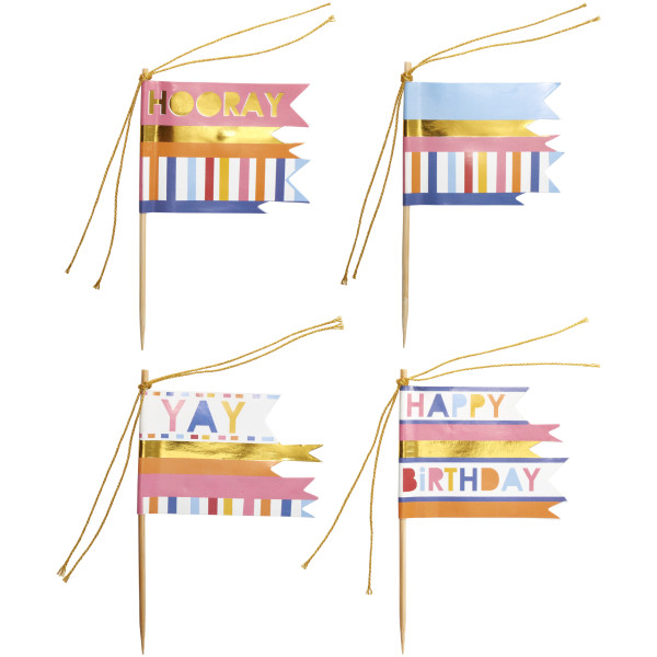 Packed Party Flag Assortment DecoPics®