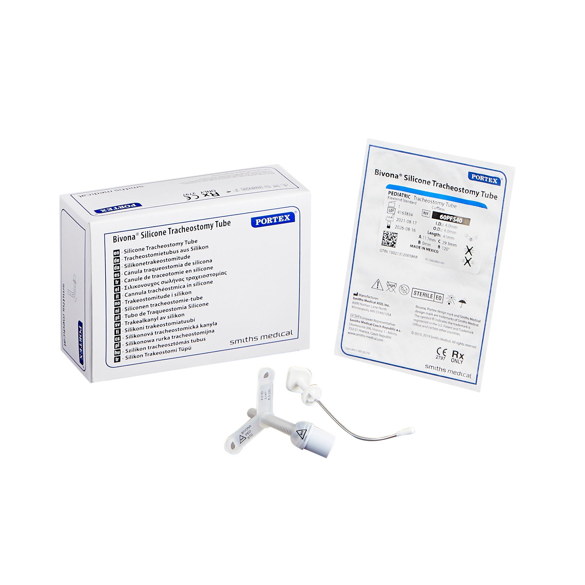 Bivona® FlexTend™ Plus Pediatric Tracheostomy Tube, Size 4