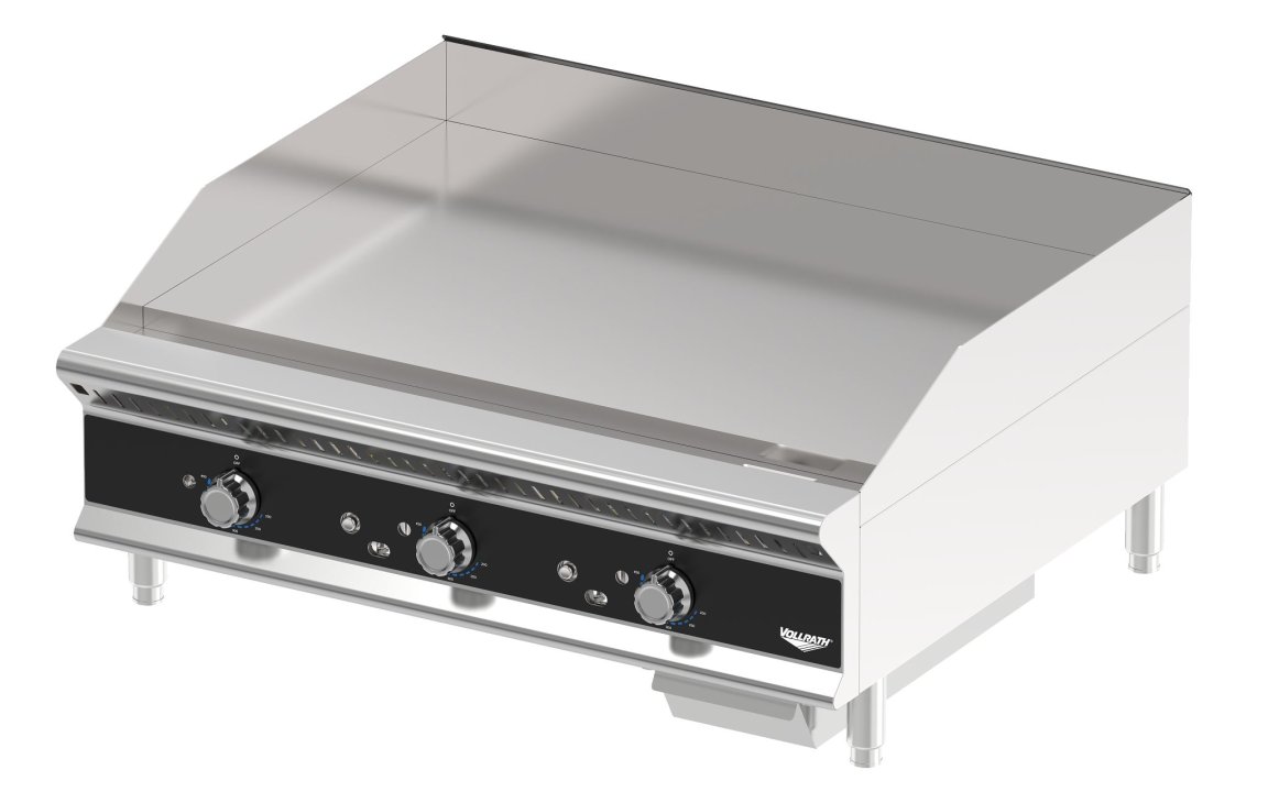 36-inch heavy-duty flat-top gas griddle with thermostatic controls