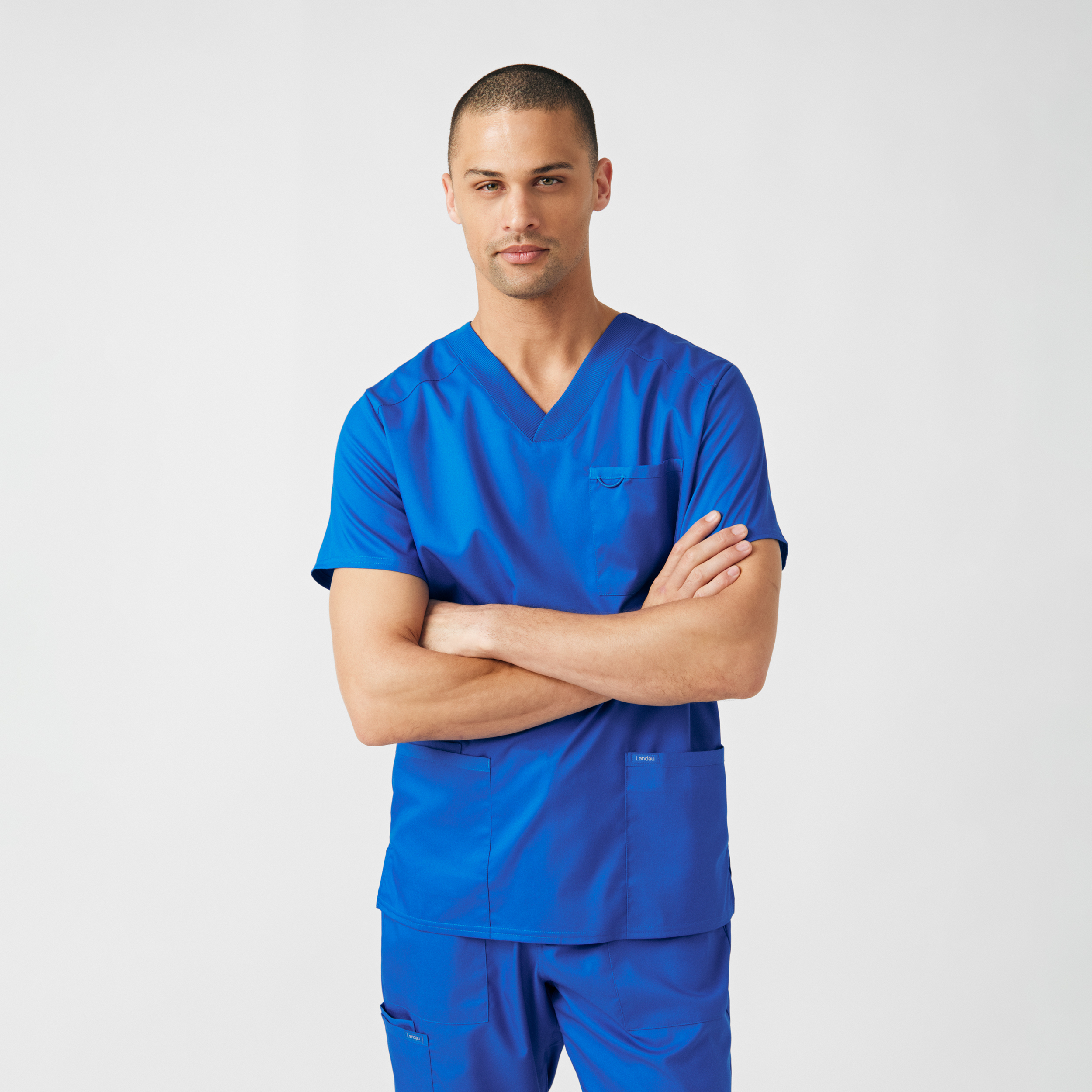 Landau ProFlex LT109 NEW Men‘s 4-Pocket V-Neck Scrub Top-Landau