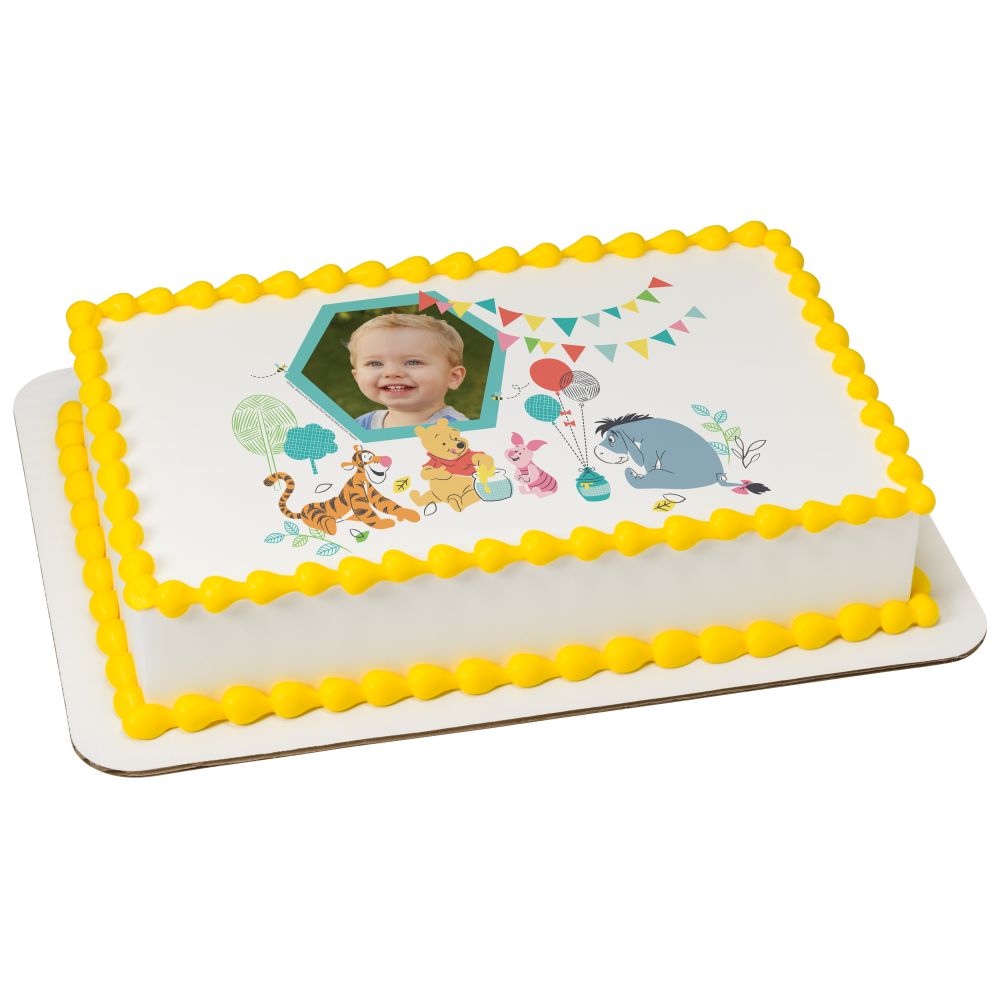 Image Cake Disney Baby Winnie the Pooh 1st Birthday