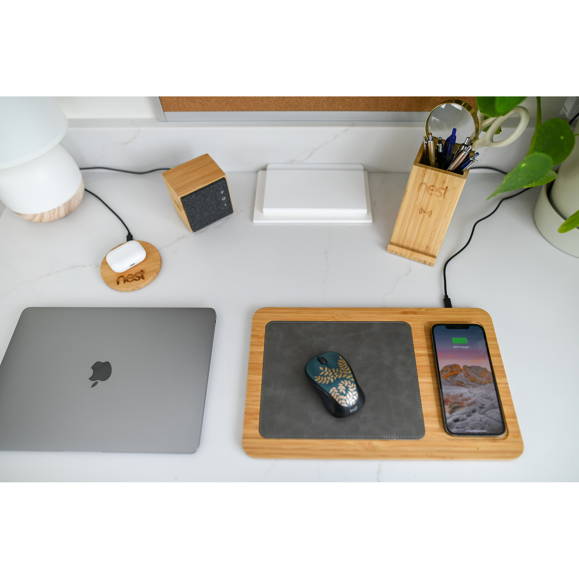 Auden Bamboo Wireless Charger-Gemline