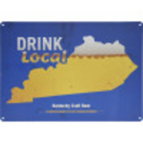 Drink Local Kentucky Beer Novelty Sign (10