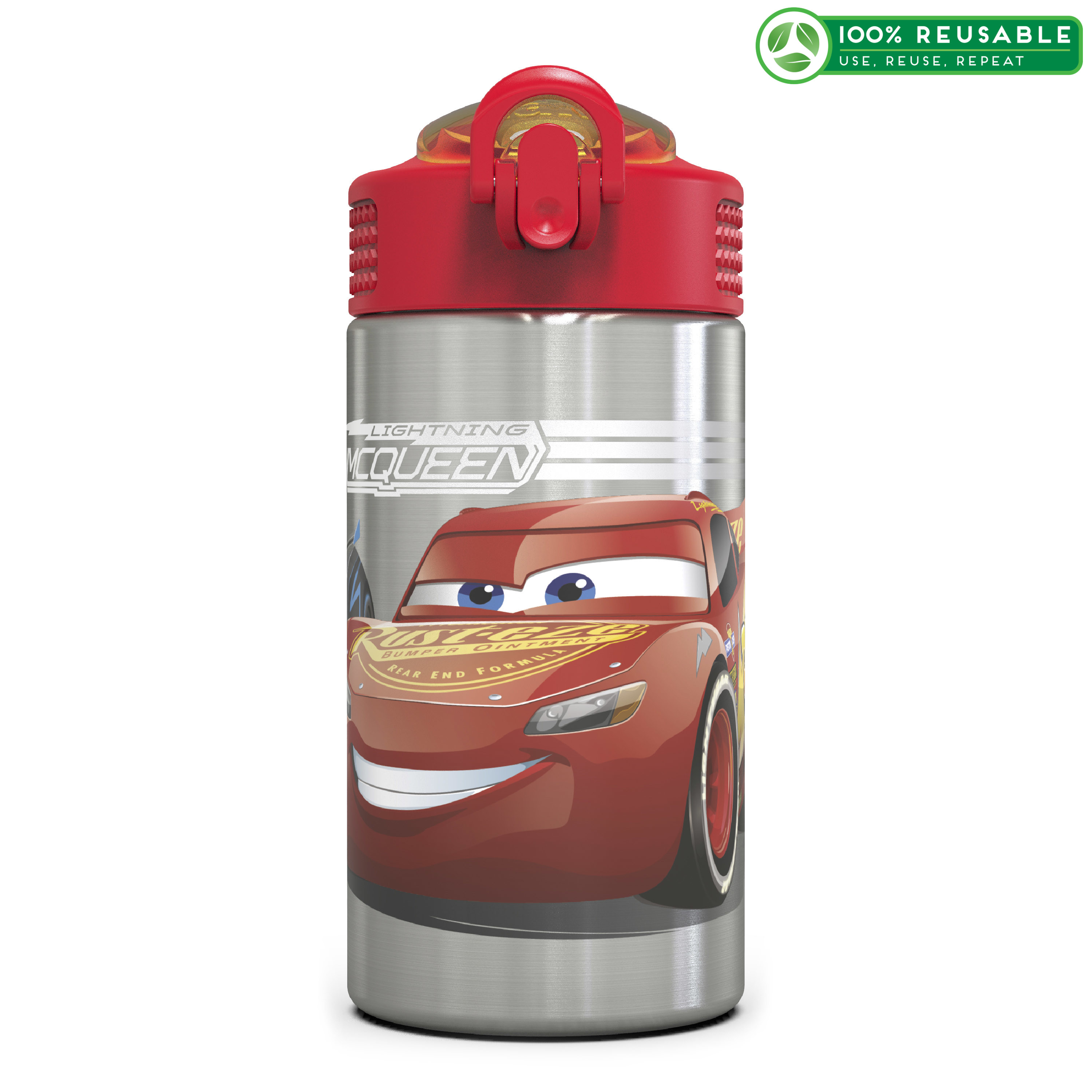 Cars 3 15.5 ounce Water Bottle, Lightning McQueen & Jackson Storm slideshow image 1 Cars 3 15.5 ounce Water Bottle, Lightning McQueen & Jackson Storm slideshow image 1