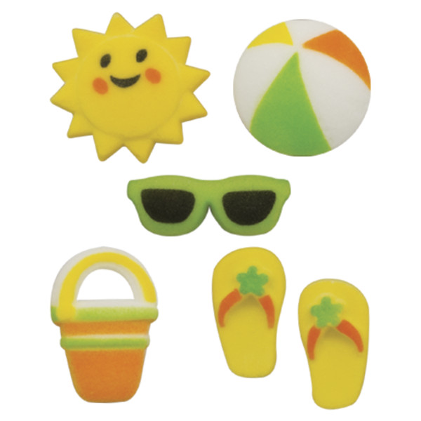 Summer Fun Assortment - Red 3 Free Dec-Ons® Decorations