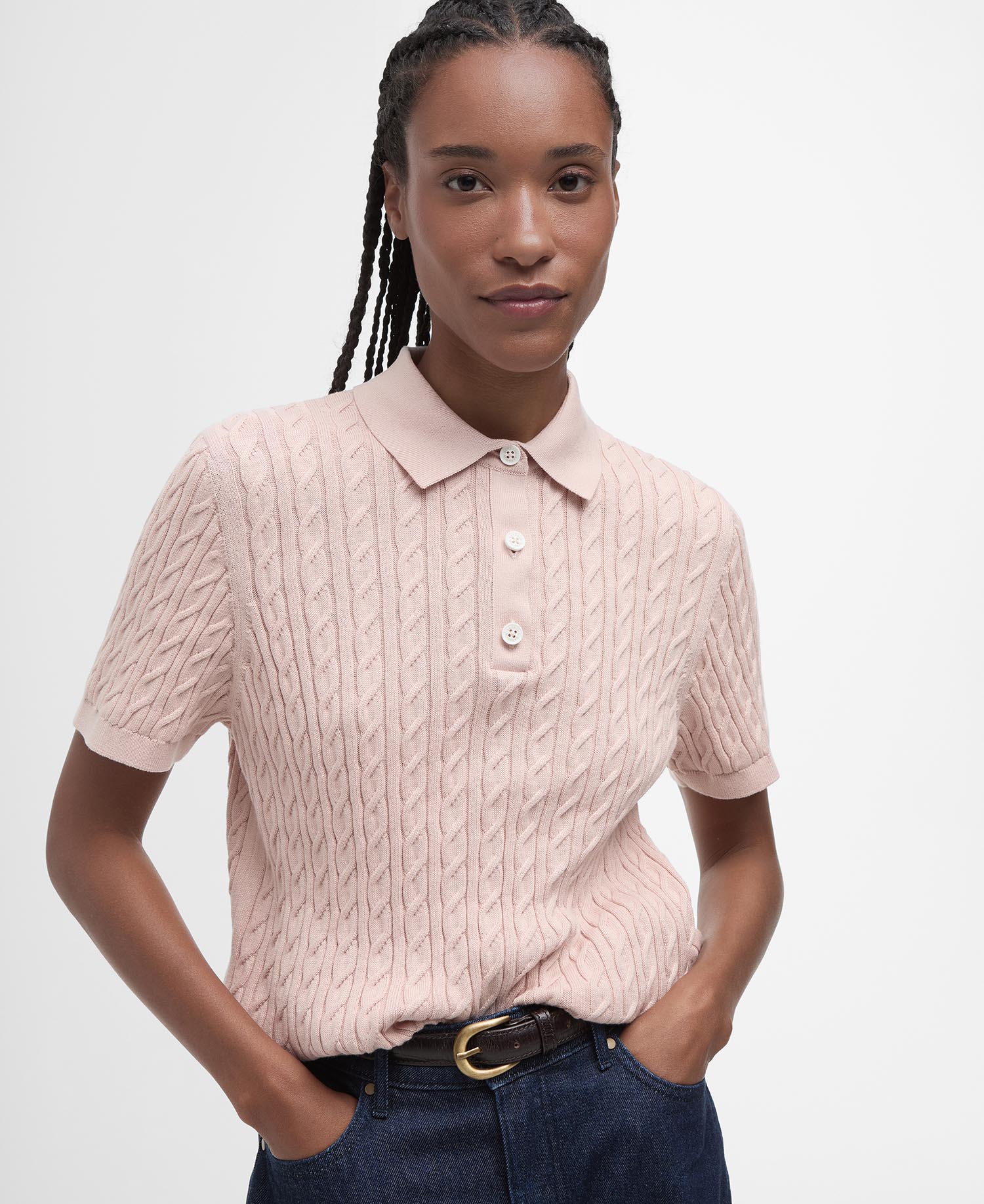 Hartland Knitted Polo Shirt image number 3
