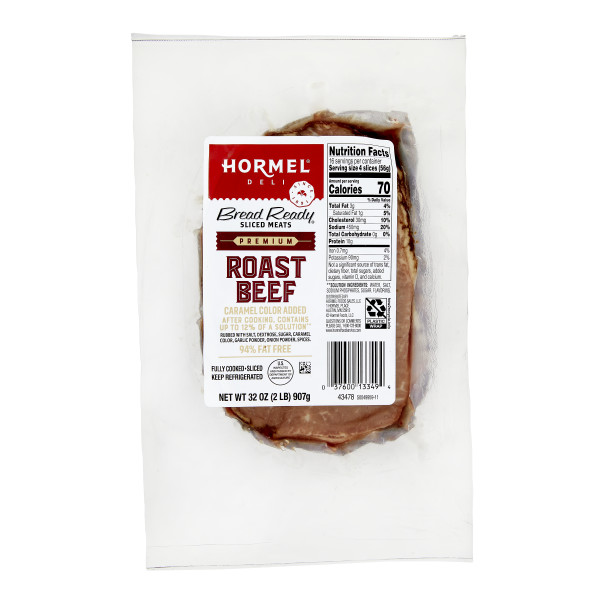 BREAD READY(r) Roast Beef, Premium,Thin Sliced, 6/2 lb . C1CB - Front Center Inner Pack (Hi Res)