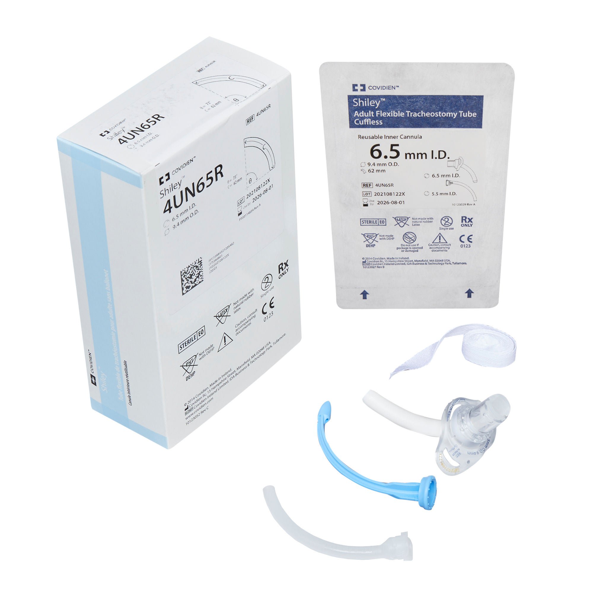 Medtronic MITG TUBE, TRACH UNCUFFED W/RUSBL CANNULA SHILEY ADLT 6.5"