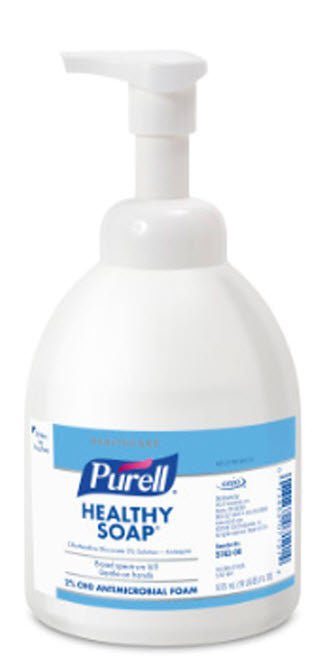 Purell® Antimicrobial Foam Handwash w/ 2% Chlorhexidine Gluconate, 18 oz. Bottle
