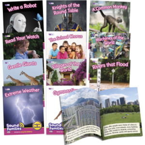 Sound Families Decodable Readers Consonants Non-Fiction Phase 5.5, Set of 12