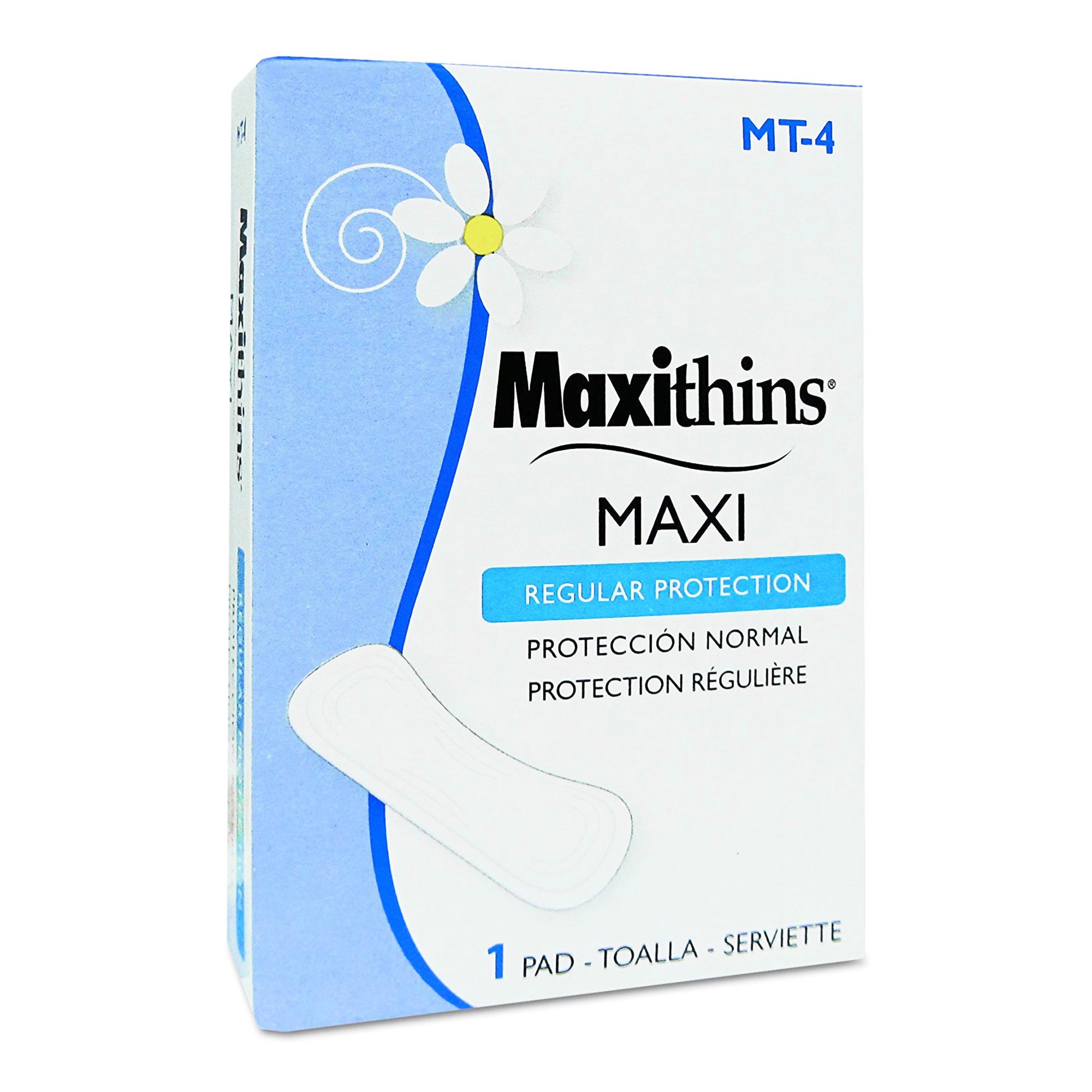Feminine Pad Maxithins Maxi Regular Absorbency MK 1152438