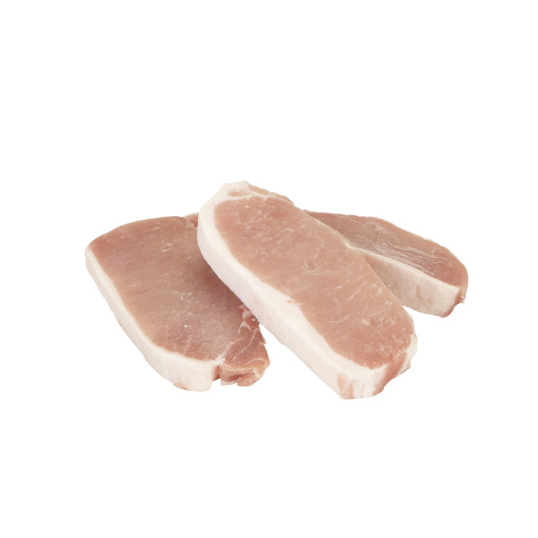 ALWAYS TENDER(r) Boneless Center Cut Pork Loin Sliced 1/2" . C1C0 - Front Center Out of Package (Hi Res)