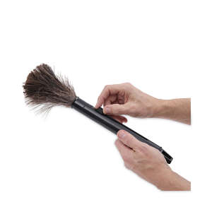 Boardwalk, Retractable Feather Duster, 9" To 14" Handle, Ostrich Feather, Black, 5 in